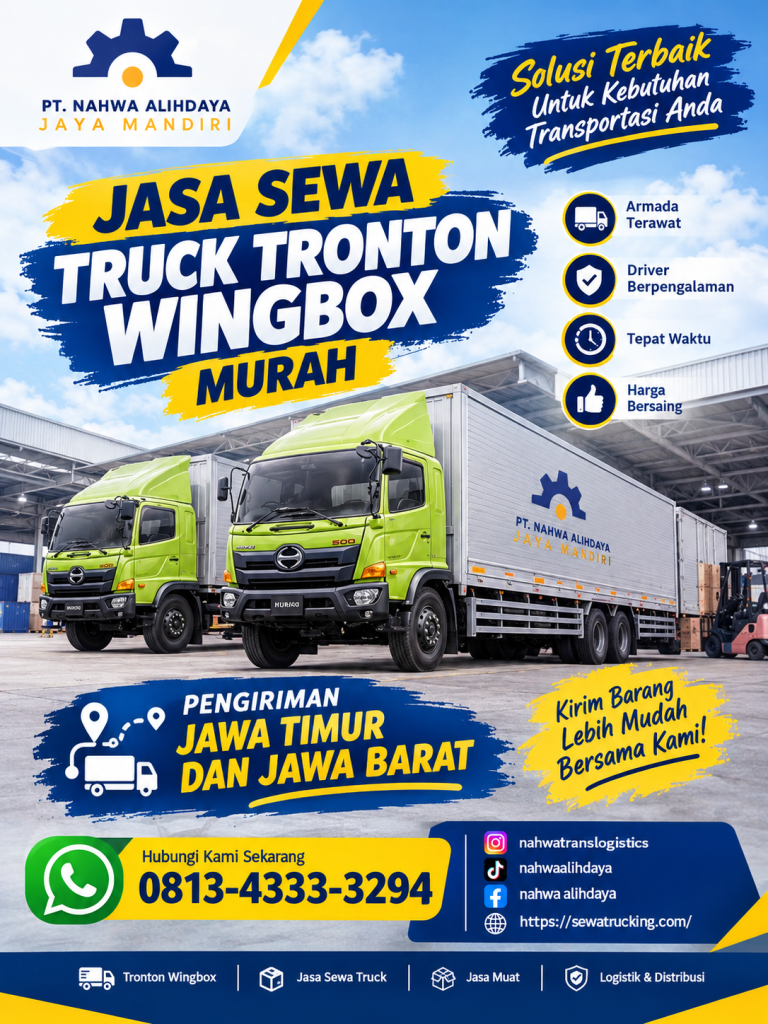 rental tronton wingbox Pasuruan Bekasi