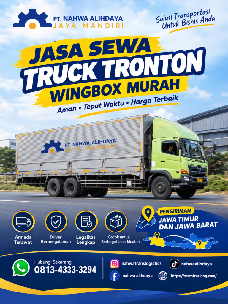Sewa truk wingbox Gempol Pasuruan Kosambi Tangerang