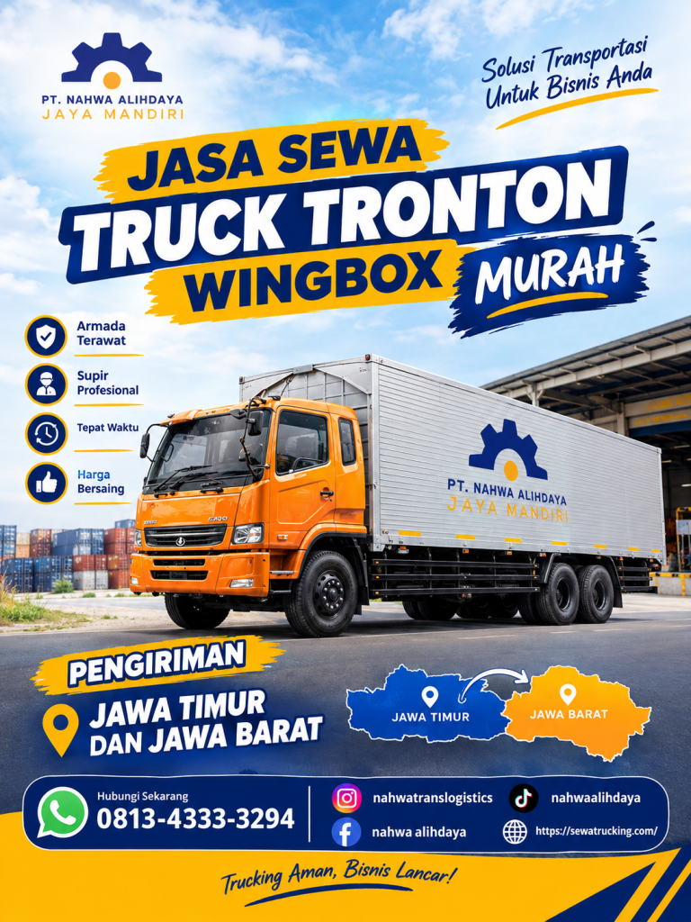 sewa truck tronton wingbox Sidoarjo Tangerang