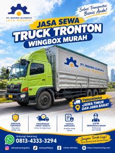 Sewa truck wingbox Gresik Cikarang untuk pengiriman barang