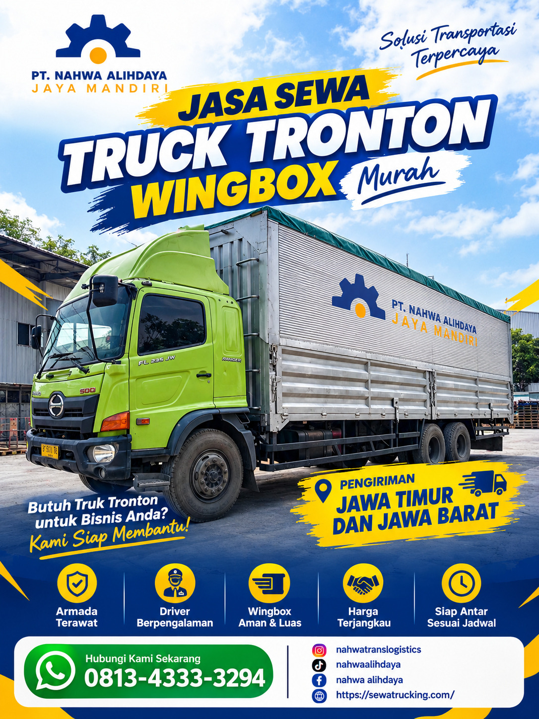 Sewa truck tronton Gempol pengiriman Jatiuwung Tangerang