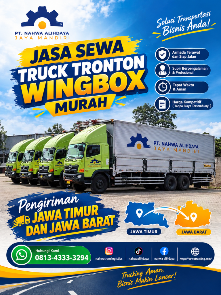 truck tronton wingbox pengiriman Sidoarjo Tangerang