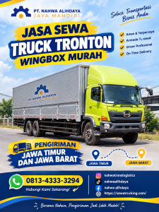 Truck tronton wingbox pengiriman Sidoarjo ke Tangerang