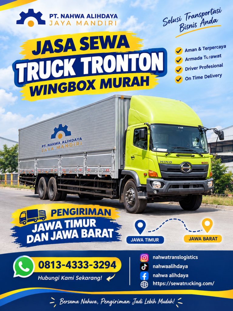 Truck tronton wingbox pengiriman Sidoarjo ke Tangerang